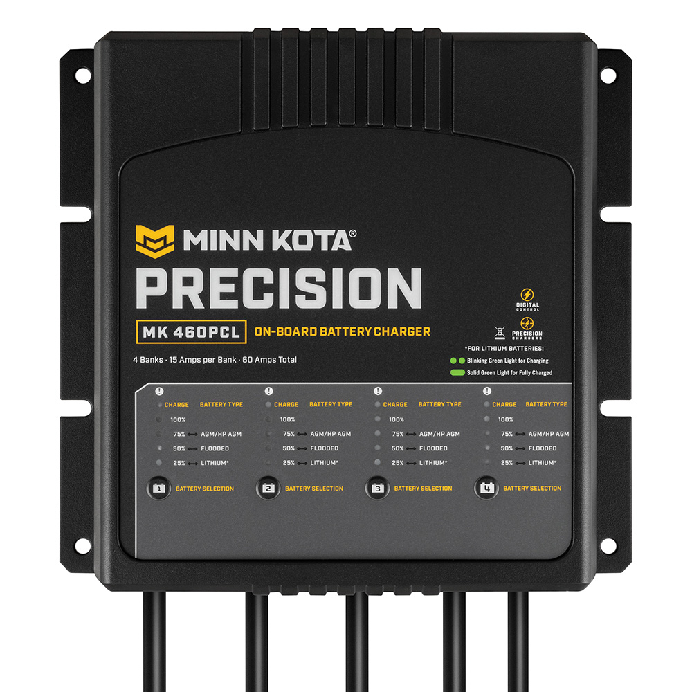 Minn Kota Precision onboard battery charger, model MK 460PCL.