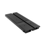 Black plastic water drainage grating panel