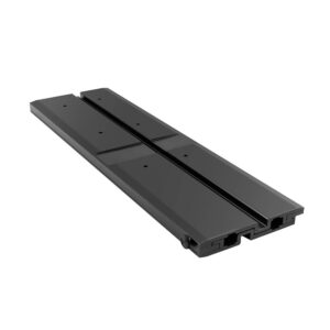 Black linear rail for industrial equipment