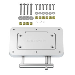 Garmin kayak mount hardware set with screws and nuts.