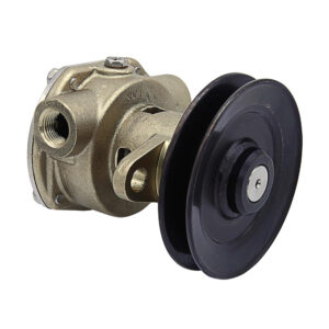 Bronze marine engine water pump with pulley.
