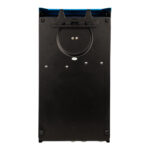 Back view of black electronic device cabinet