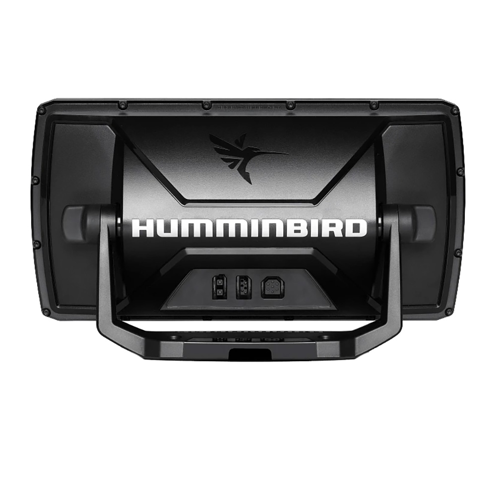 Back view of Humminbird marine electronic device