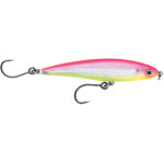 Colorful fishing lure with two hooks.