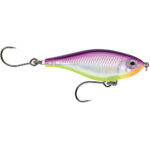 Colorful fishing lure with two sharp hooks