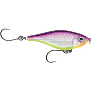 Colorful fishing lure with two sharp hooks