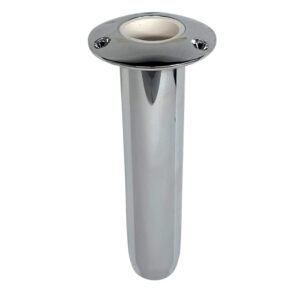 Stainless steel fishing rod holder, marine grade.