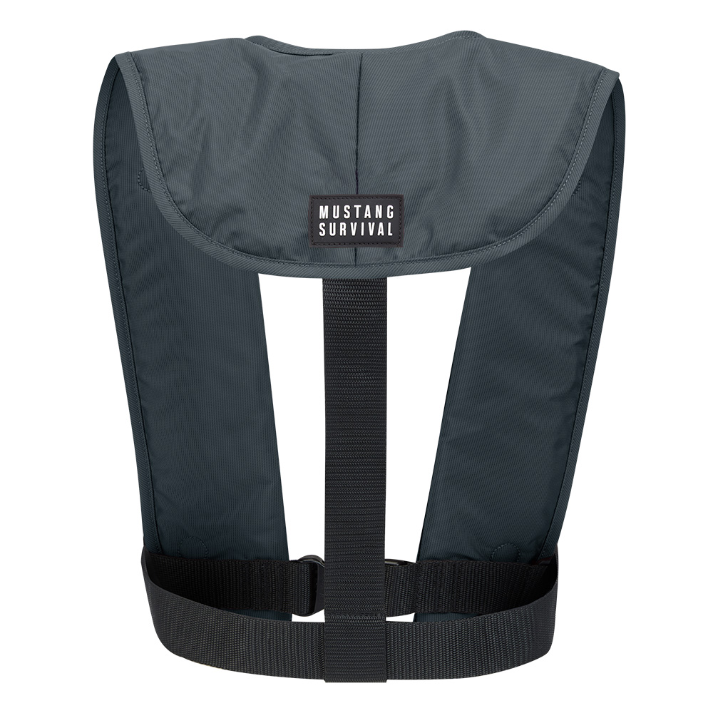 Mustang Survival life vest back view.