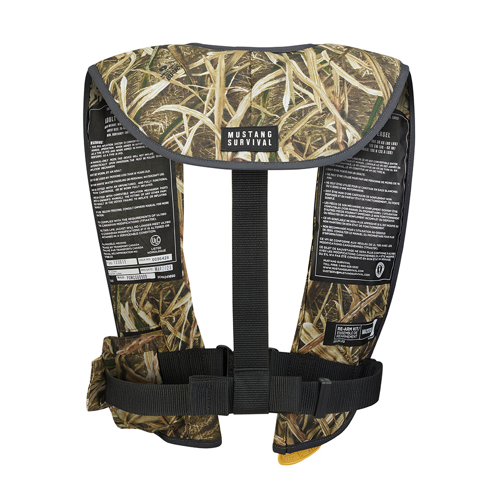Camouflage life jacket by Mustang Survival