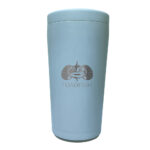 Blue Toadfish insulated tumbler with logo.