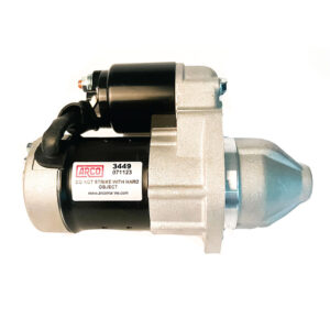Marine engine starter motor labeled ARCO.