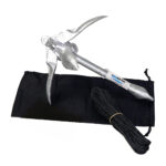 Kayak anchor with rope and carrying case