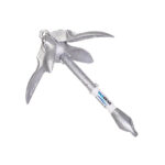 Foldable kayak anchor with four flukes