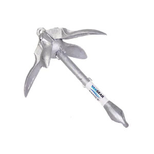 Foldable kayak anchor with four flukes