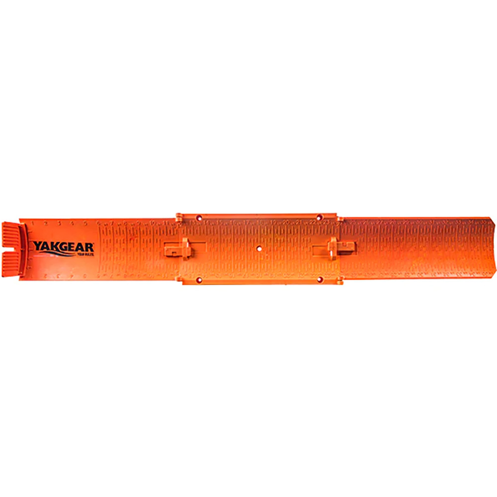 Orange YakGear fish measuring ruler.
