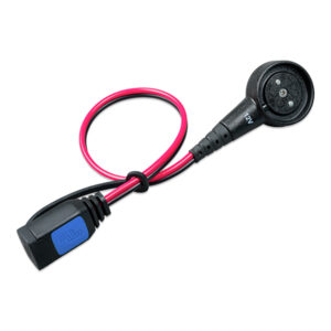 Red and black magnetic charging cable.