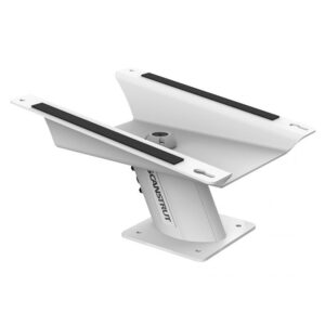 White adjustable mount with black rubber strips