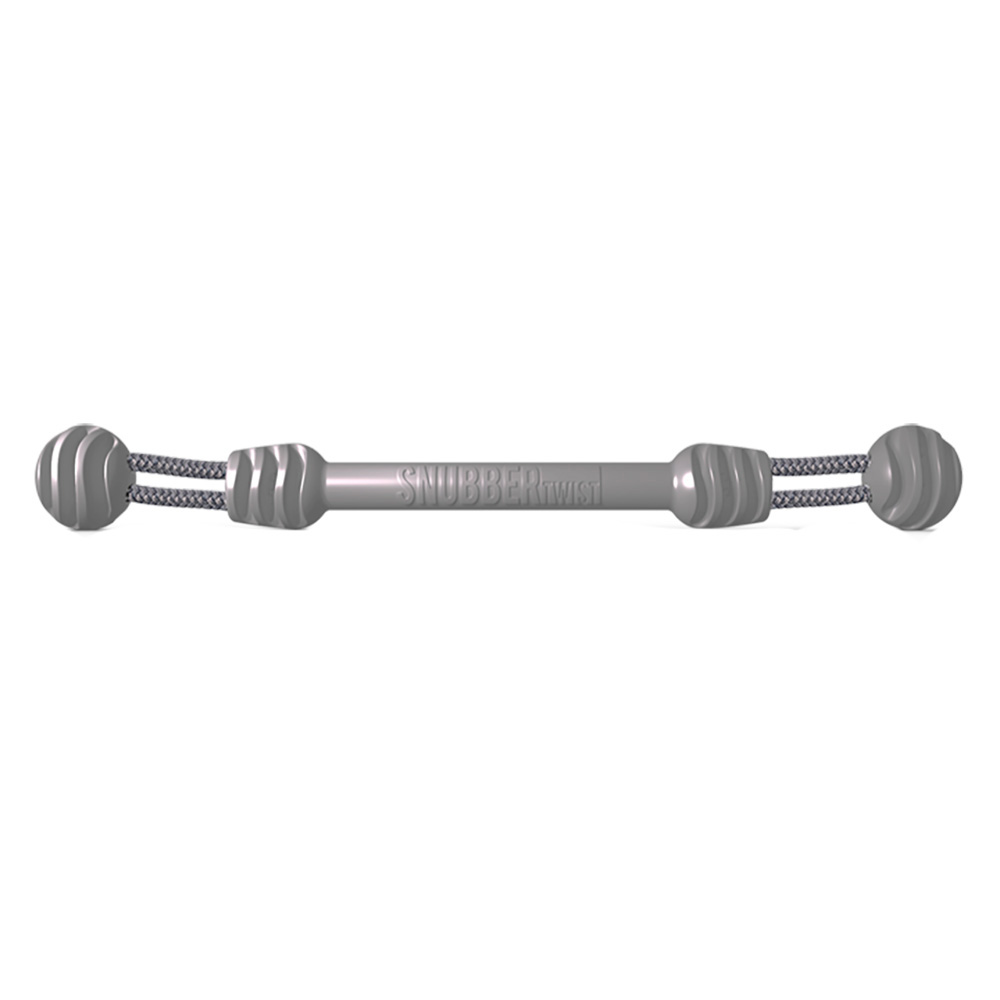 Gray rubber twist with ball ends