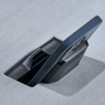 Foldable car armrest with storage compartment