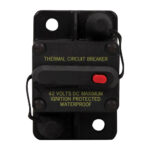 Thermal circuit breaker, 42 volts, waterproof.