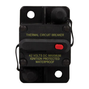 Thermal circuit breaker, 42 volts, waterproof.