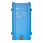 Blue Victron Energy MultiPlus 12/500/20 inverter charger.