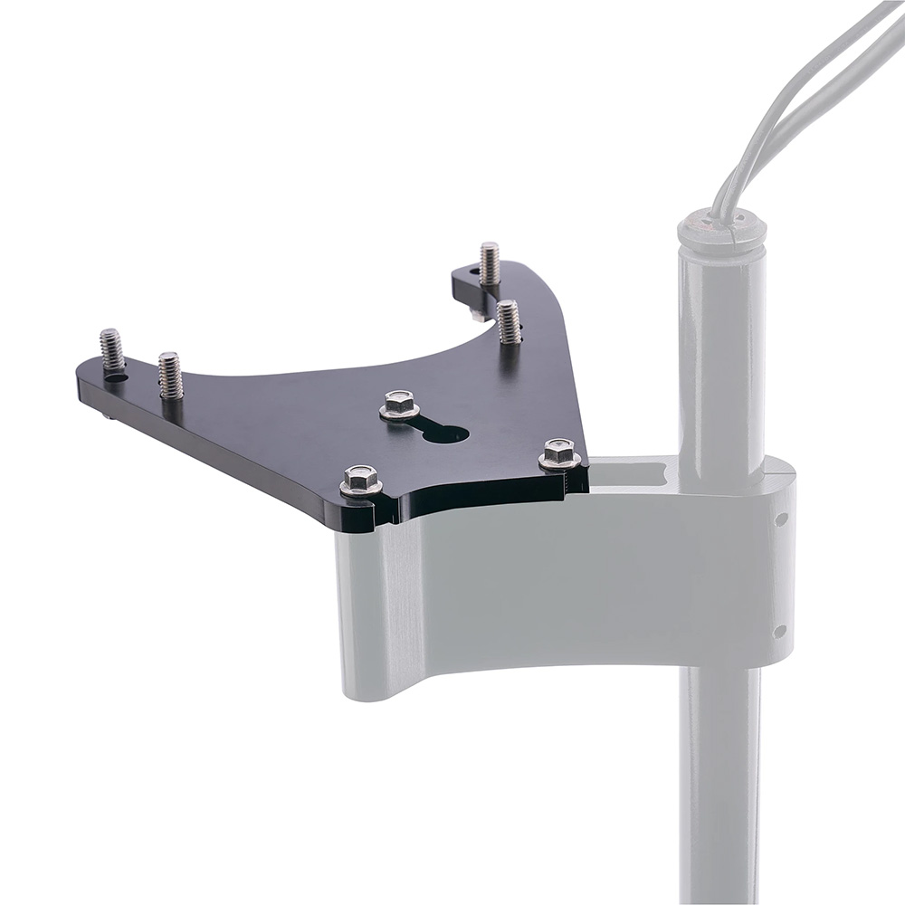 Wall mount bracket for secure pole installation