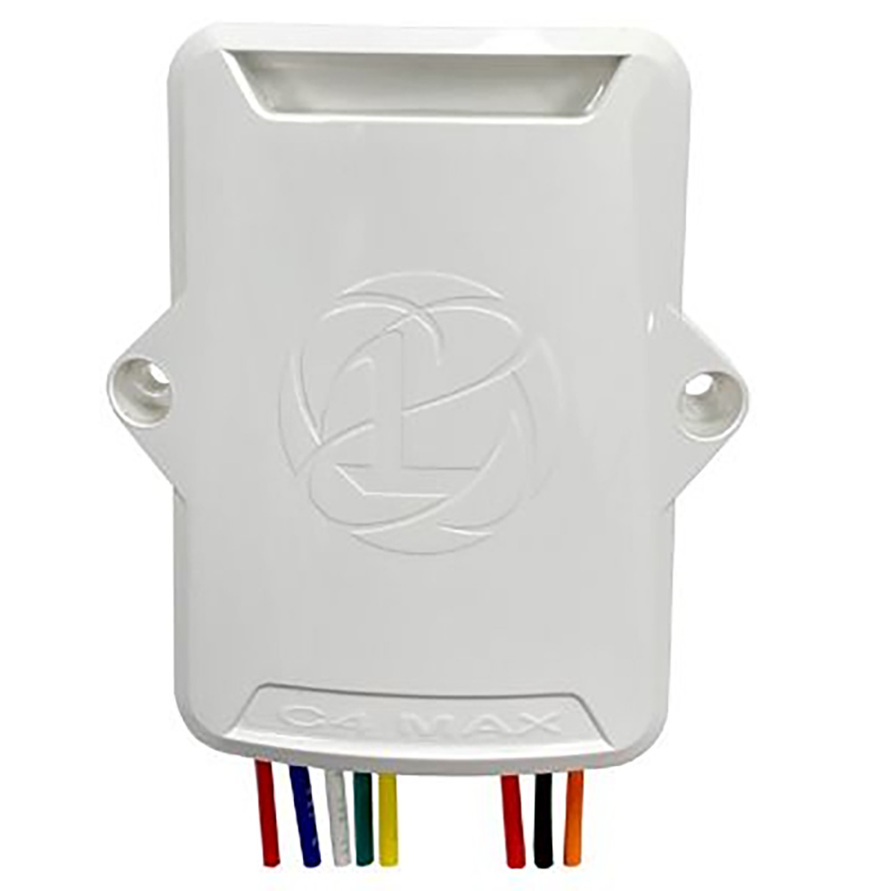 White electronic device with multicolored wires exposed.
