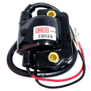 Arco ignition coil, model IG026, with wires.