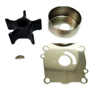 Boat impeller repair kit components, various parts shown.