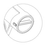 Illustration of a cylindrical mechanical part.