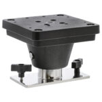 Universal camera mount bracket with adjustable knobs.