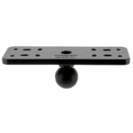 Black ball mount adapter with multiple holes