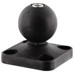 Black ball mount on square base