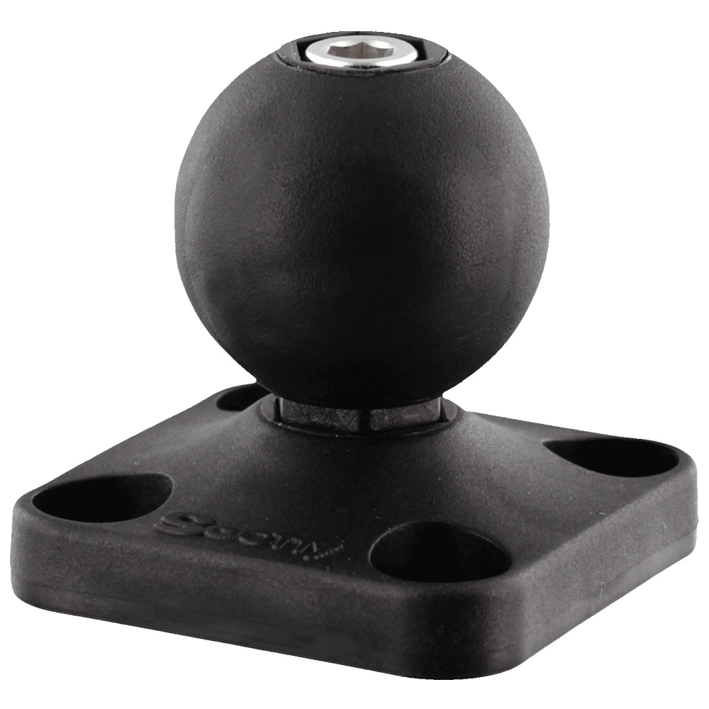 Black ball mount on square base