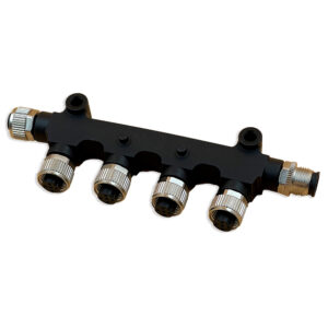 Industrial connector with multiple ports