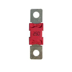 Red 250 amp automotive bolt-on fuse