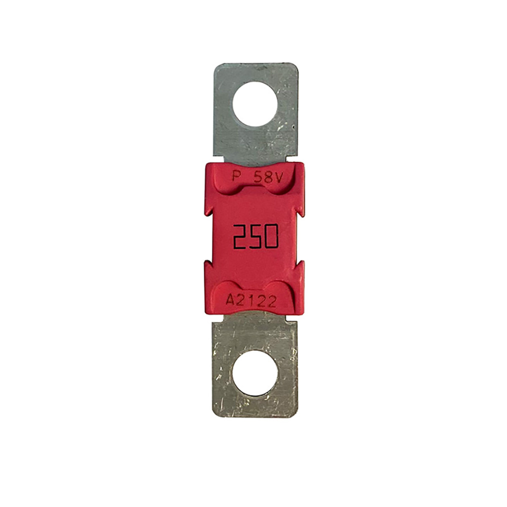 Red 250 amp automotive bolt-on fuse