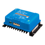 Blue Orion-Tr Smart DC-DC charger on white background.