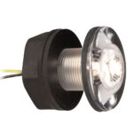 Round LED truck light with wires.