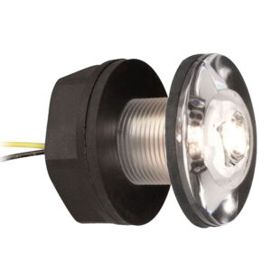 Round LED truck light with wires.