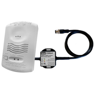Carbon monoxide detector with alarm and cable