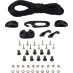 Kayak deck rigging kit with hardware and rope