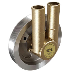 Gold centrifugal pump impeller for marine use