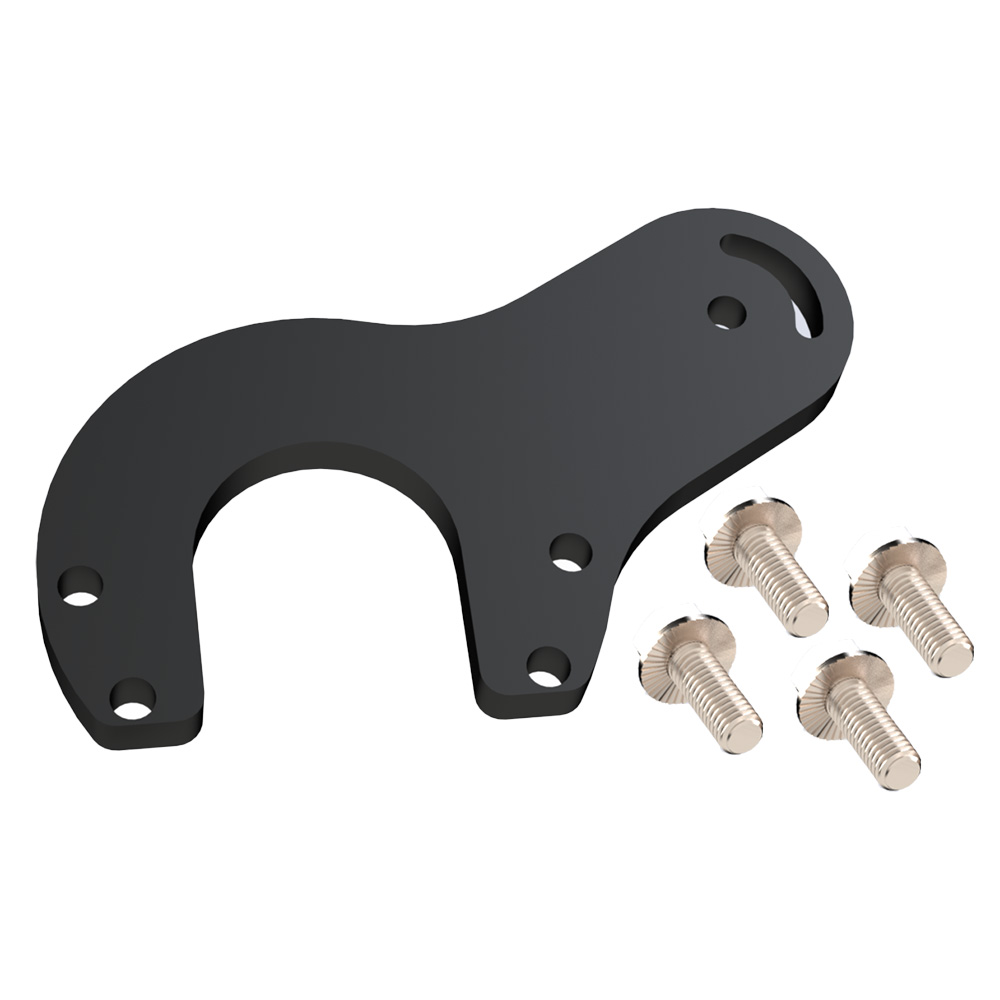 Black bracket and four screws set