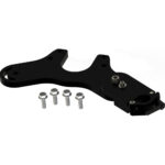 Black bracket with screws for assembly