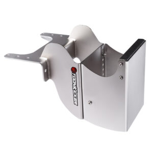 Aluminum boat motor bracket with logo