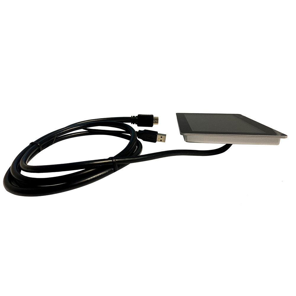 Touchscreen with USB and HDMI cables