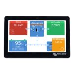 Victron Energy power monitoring display screen.