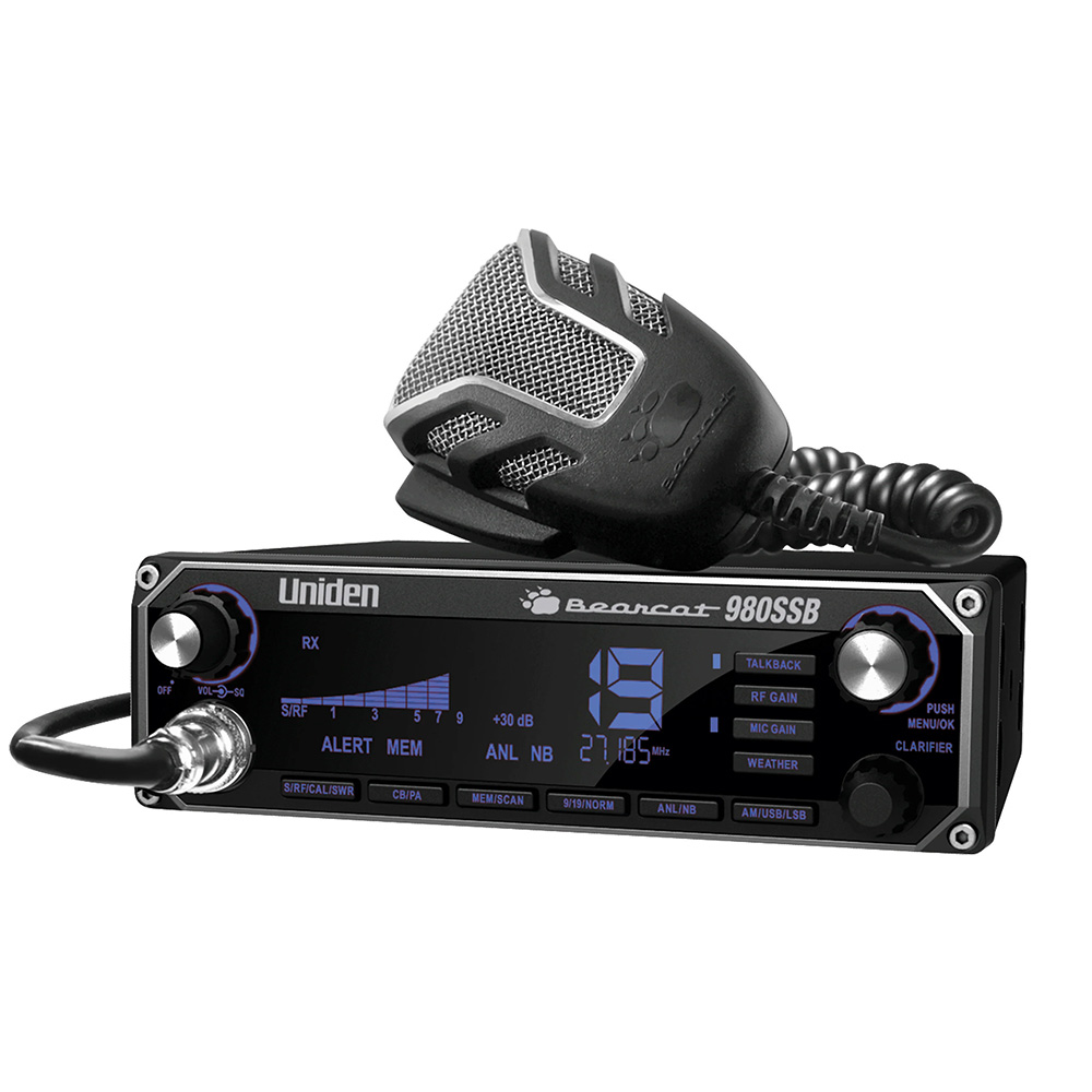 Uniden Bearcat 980SSB CB radio with microphone